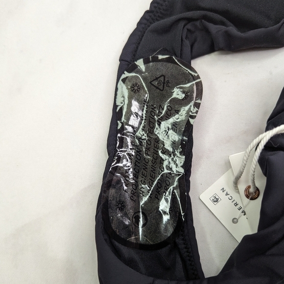 Good American Swim Bottom Women 1 Small Black Waist Cincher Framer High Rise - Picture 4 of 12